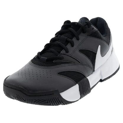Men's Court Lite 4 Tennis Shoes Black and White-Footwear-Nike-110557-DEFAULT-L-Tennis Express