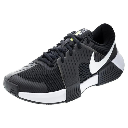 Women's Zoom GP Challenge 1 Tennis Shoes Black and White-Footwear-Nike-110928-DEFAULT-L-Tennis Express