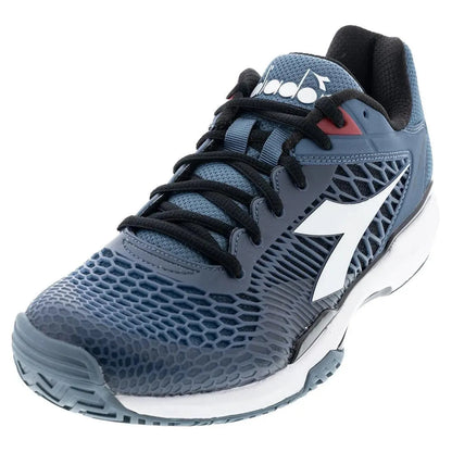 Men's Speed Competition 7 AG Tennis Shoes Oceanview and White-Footwear-Diadora-110987-DEFAULT-L-1-[Sku]-Tennis Express