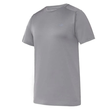 Men's SE Short Sleeve Tennis Top Slategray-Apparel-New Balance-111241-DEFAULT-L-Tennis Express