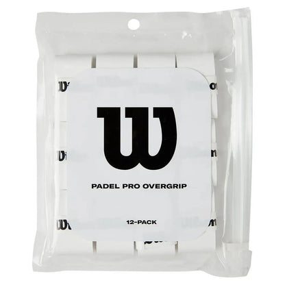 Pro Overgrip Padel 12 Pack White-Accessories-Wilson-111363-DEFAULT-L-Tennis Express