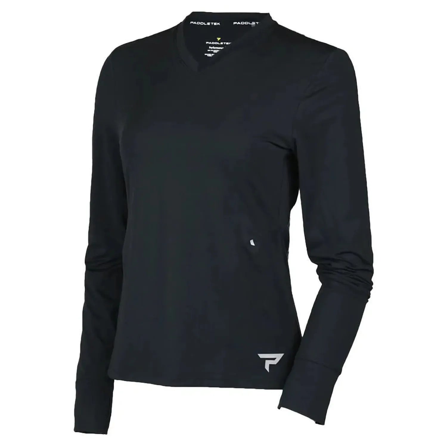 Womens Long Sleeve Performance Tennis Top Black-Apparel-Paddletek-112258-DEFAULT-L-Tennis Express