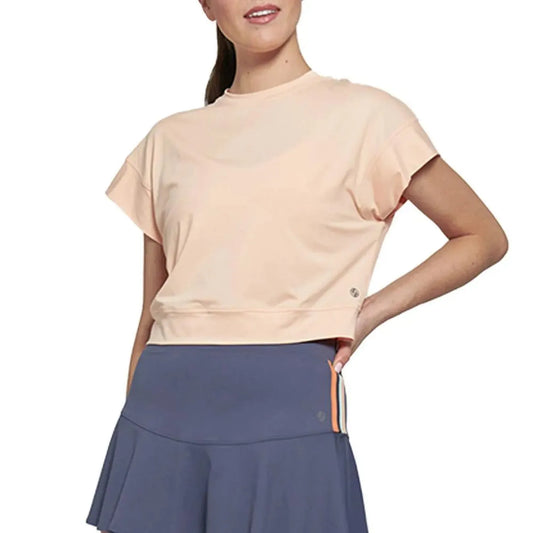 Women's Saturday Tennis Tee Peach Whip-Apparel-Lija-112451-DEFAULT-L-Tennis Express