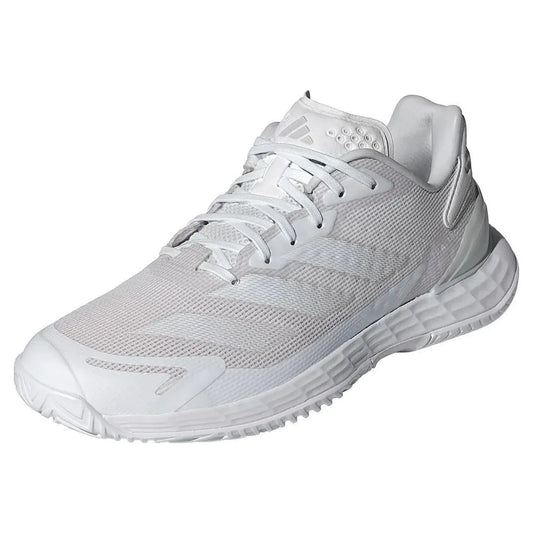 Womens Defiant Speed 2 Tennis Shoes White and Grey One-Footwear-Adidas-112489-DEFAULT-L-Tennis Express