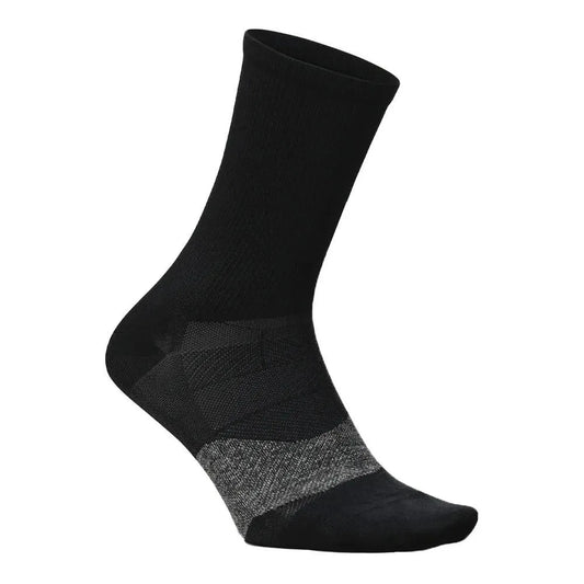 Elite Ultra Light Mini Crew Tennis Socks-Socks-Feetures-112584-BLACK-L-Tennis Express