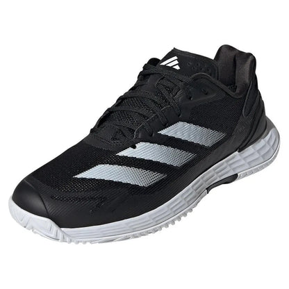 Mens Defiant Speed 2 Tennis Shoes Core Black and White-Footwear-Adidas-112606-DEFAULT-L-Tennis Express