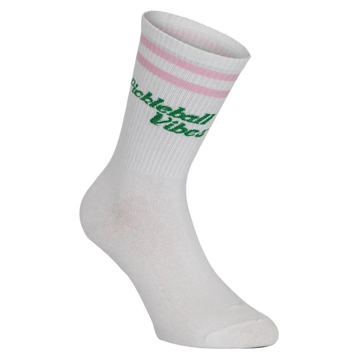 Pickleball Vibes Socks Pink and Green-Socks-Runway Athletics-112654-DEFAULT-L-Tennis Express