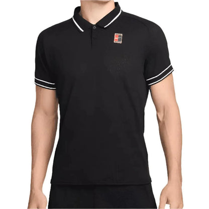 Mens Heritage Tennis Polo-Apparel-Nike-113092-010_BLACKWHITE-L-Tennis Express