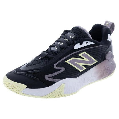 Women's Fresh Foam X CT-Rally B Width Tennis Shoes Black and White-Footwear-New Balance-113358-DEFAULT-L-Tennis Express