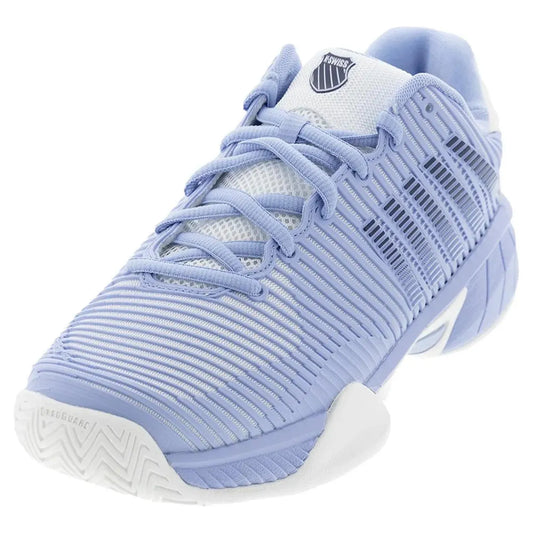 Juniors' Hypercourt Express 2 Tennis Shoes Bright White and Open Air-Footwear-K-Swiss-113411-DEFAULT-L-1-[Sku]-Tennis Express
