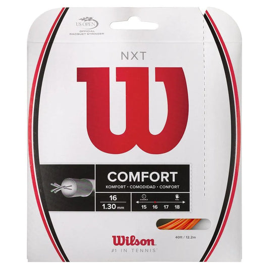 NXT Tennis String Neon Orange-Strings-Wilson-113429-DEFAULT-L-Tennis Express