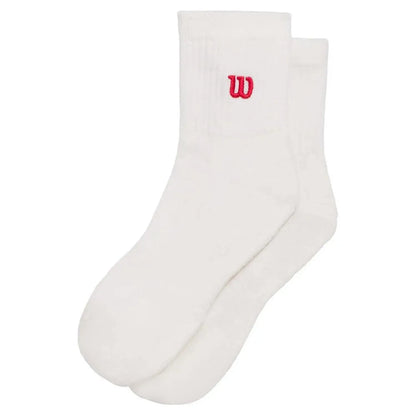 Unisex Quarter-Length Socks-Socks-Wilson-113518-BT_WHITEIFRD-L-Tennis Express