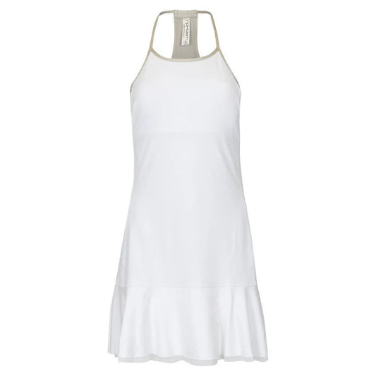 Women's Devon Tennis Dress White and Silver Sand-Apparel-Inphorm-113936-DEFAULT-L-Tennis Express