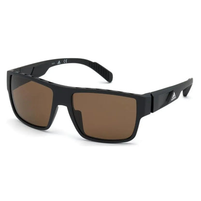 Men's Active Mirror Sunglasses Matte Black and Brown-Accessories-Adidas-113970-DEFAULT-L-Tennis Express