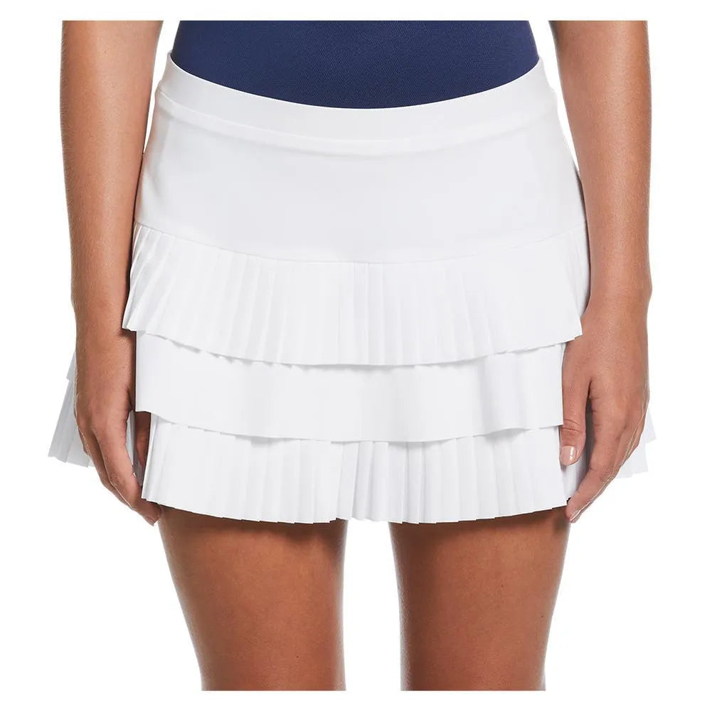 Womens Solid Ruffled Tiered Tennis Skort Bright White-Apparel-Penguin-114234-DEFAULT-L-Tennis Express