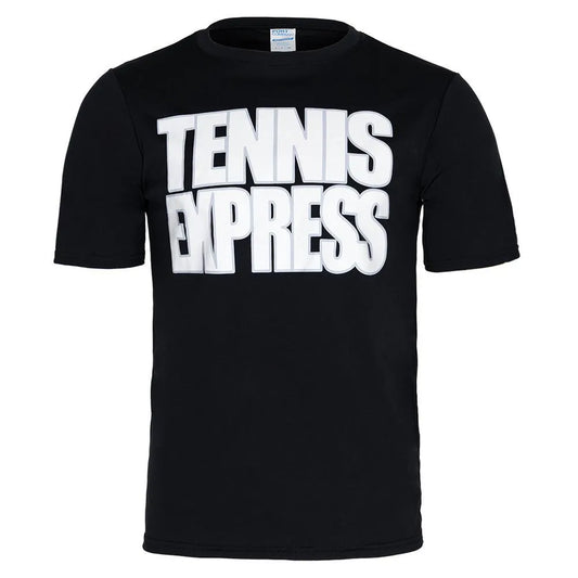 Unisex Tennis Express Performance Tee Black-Apparel-Tennis Express-115310-DEFAULT-L-Tennis Express