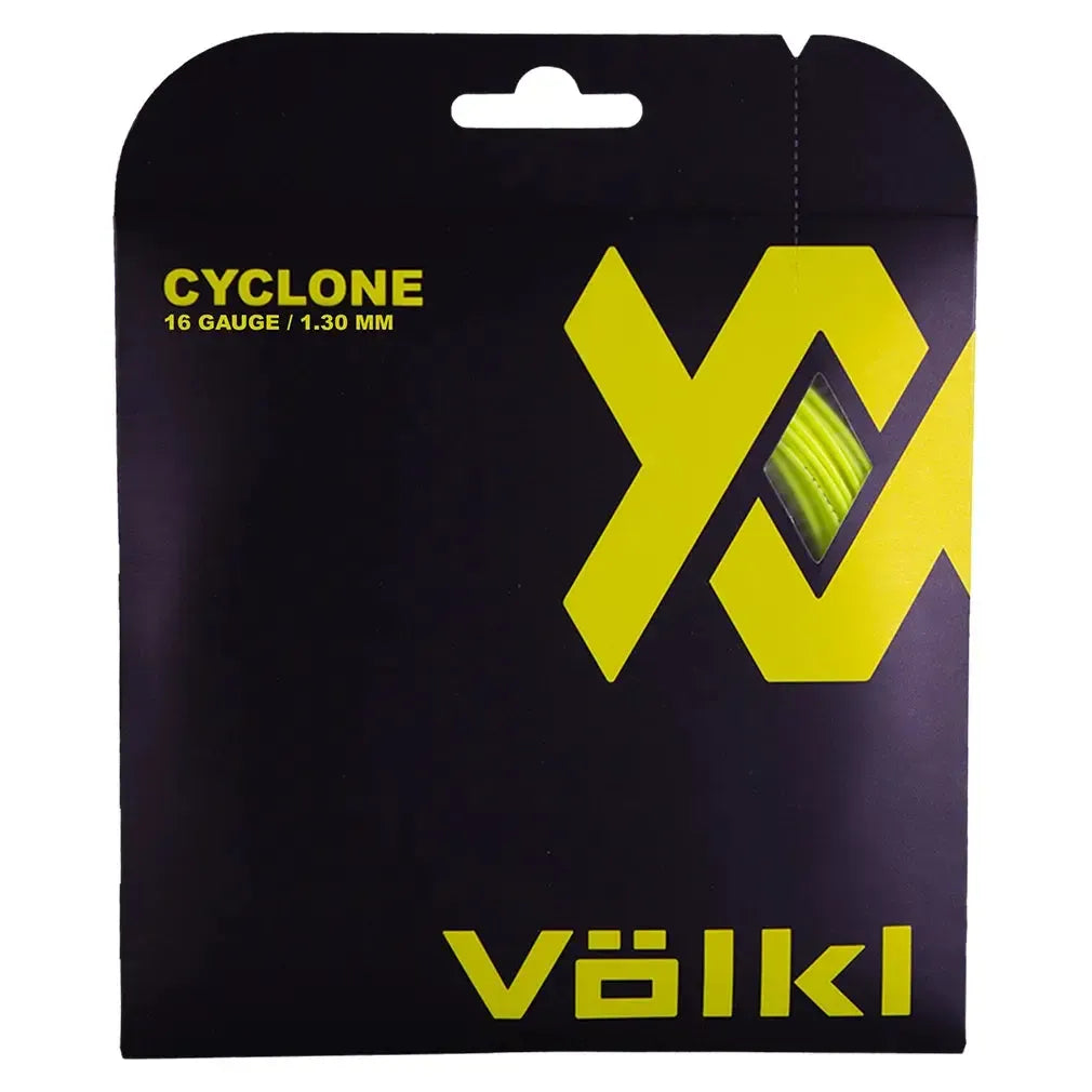 Cyclone 16G Neon Yellow Tennis String-Strings-Volkl-119236-1-Tennis Express