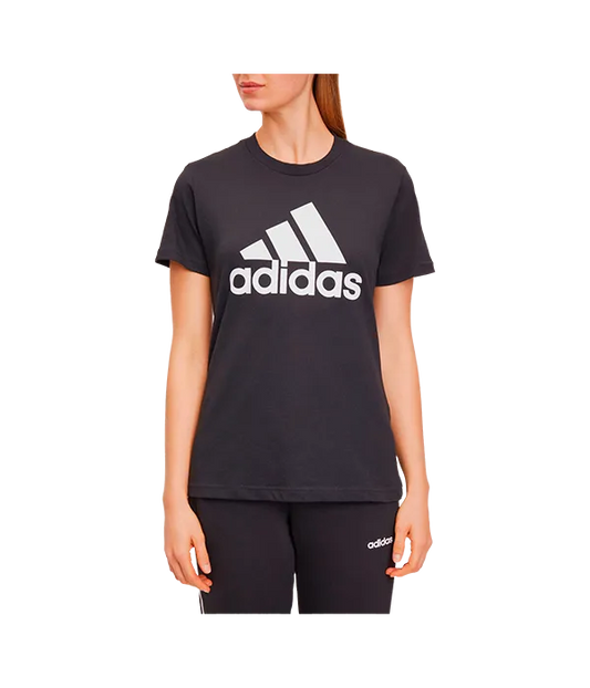 Camiseta Adidas Logo Mujer Negra