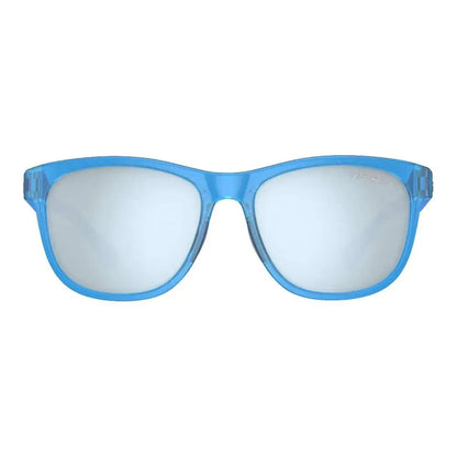 Swank Sunglasses Crystal Sky with Smoke Bright Blue Lenses
