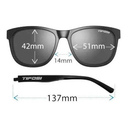 Swank Sunglasses Crystal Sky with Smoke Bright Blue Lenses