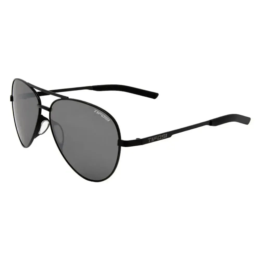 Shwae Sunglasses Satin Black and Smoke Lenses