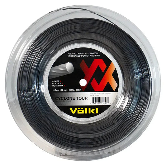 Cyclone Tour 16G Reel Tennis String Anthracite-Strings-Volkl-160564-1-Tennis Express