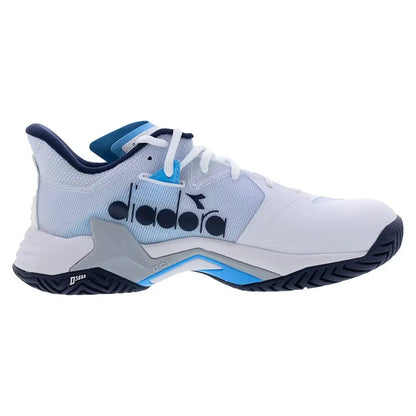 Men's B.Icon 3 Tennis Shoes White and Blue Corsair