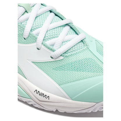 Womens B. Icon 3 AG Tennis Shoes Bay and White