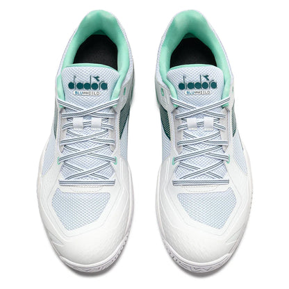 Men's Blushield Torneo 3 Tennis Shoes White and Shaded Spruce