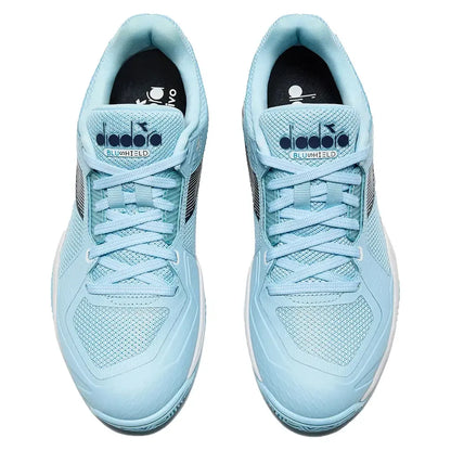 Women's Blushield Torneo 3 Tennis Shoes Corydalis Blue and Black Iris