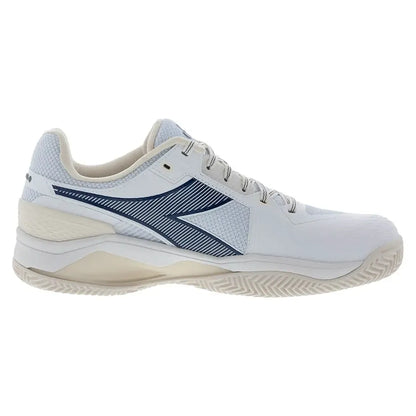 Men's Blueshield Torneo 3 Clay Tennis Shoes Whisper White and Ensign Blue