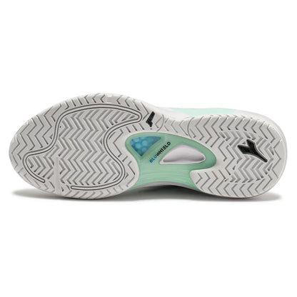 Women's Speed Blueshield Fly 5 AG Tennis Shoes Cabbage and Black