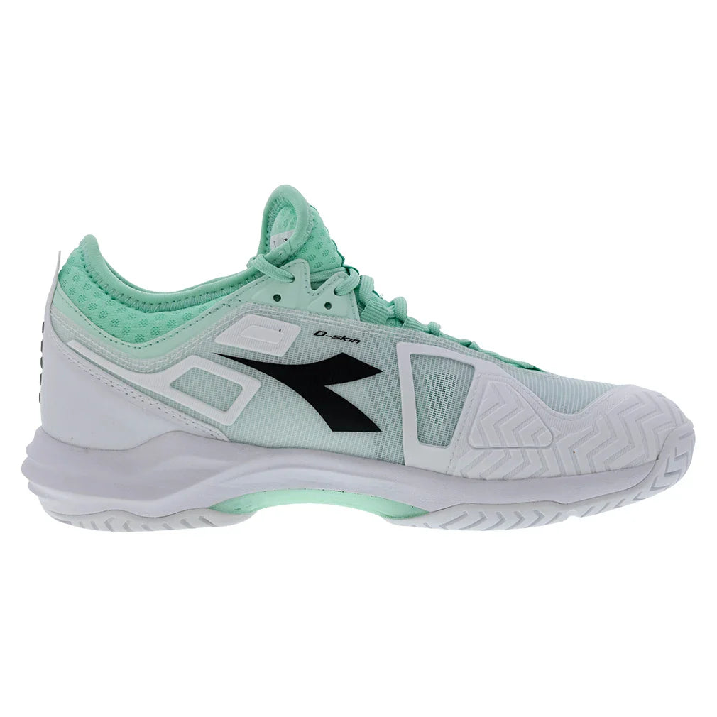 Women's Speed Blueshield Fly 5 AG Tennis Shoes Cabbage and Black