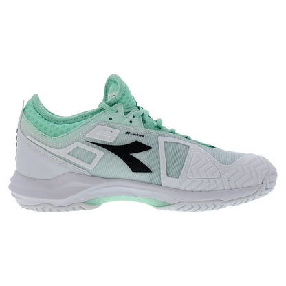 Women's Speed Blueshield Fly 5 AG Tennis Shoes Cabbage and Black