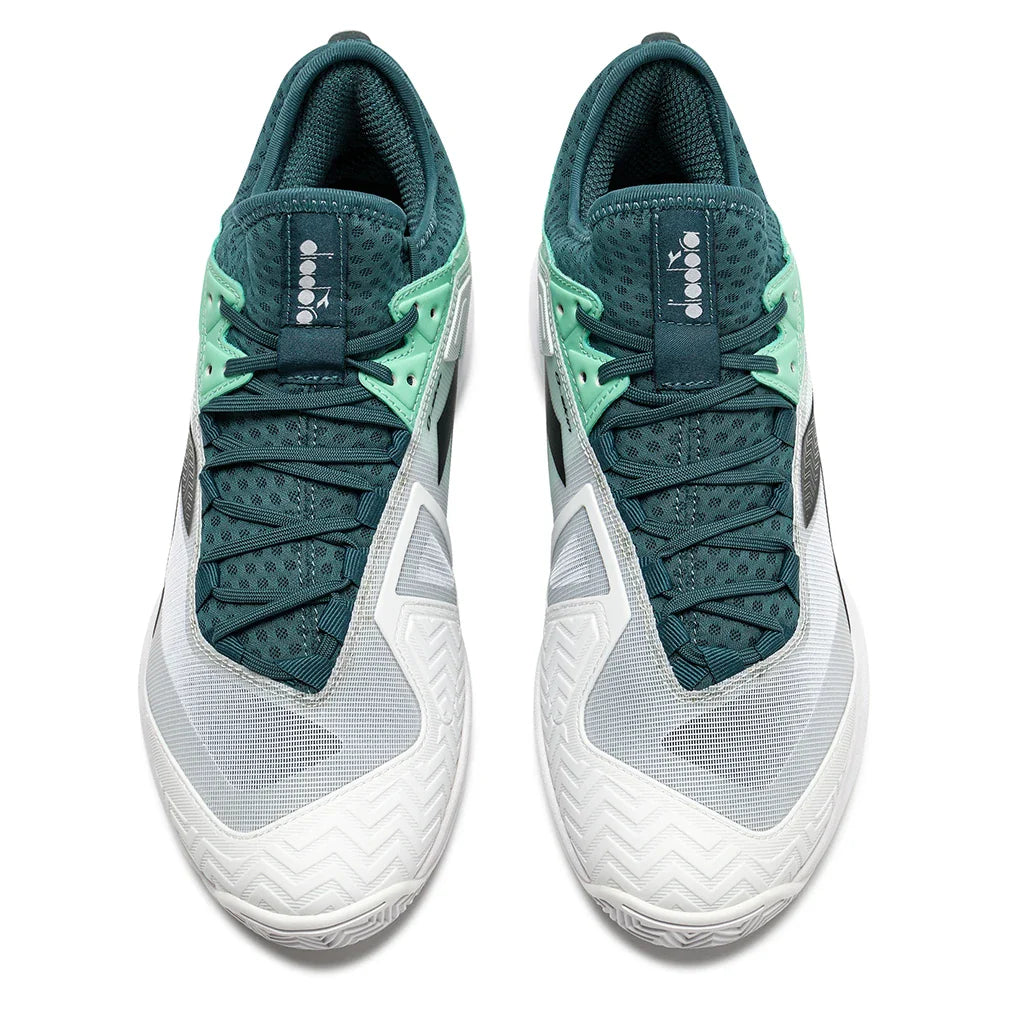 Men's Speed Blushield Fly 5 Clay Tennis Shoes Shaded Spruce and Black