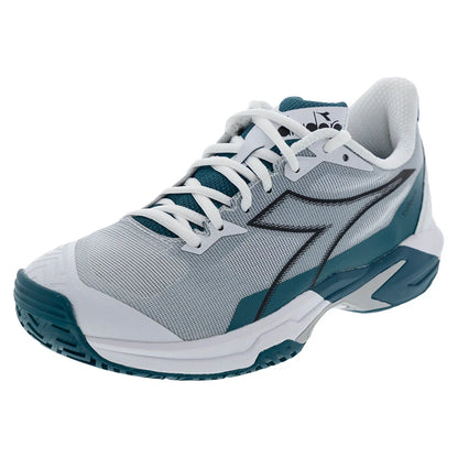 Men's Trofeo 4 AG Tennis Shoes White and Black-Footwear-Diadora-182745-C027001copy-710920Tennis Express