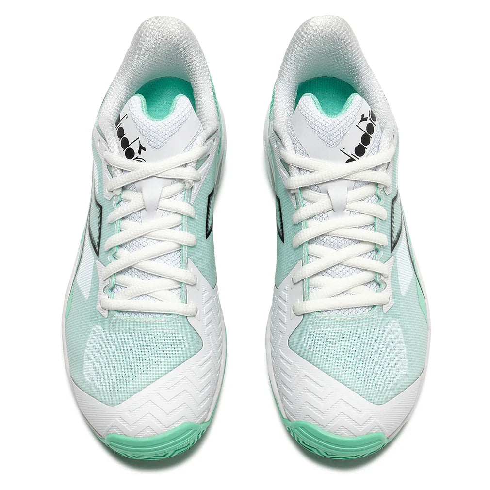 Women's Trofeo 4 AG Tennis Shoes White and Cabbage
