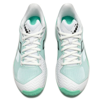 Women's Trofeo 4 AG Tennis Shoes White and Cabbage