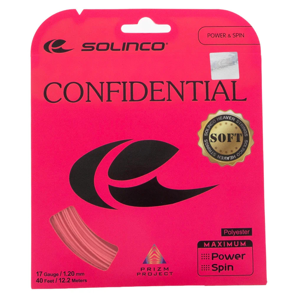 Confidential Soft Pink Tennis String