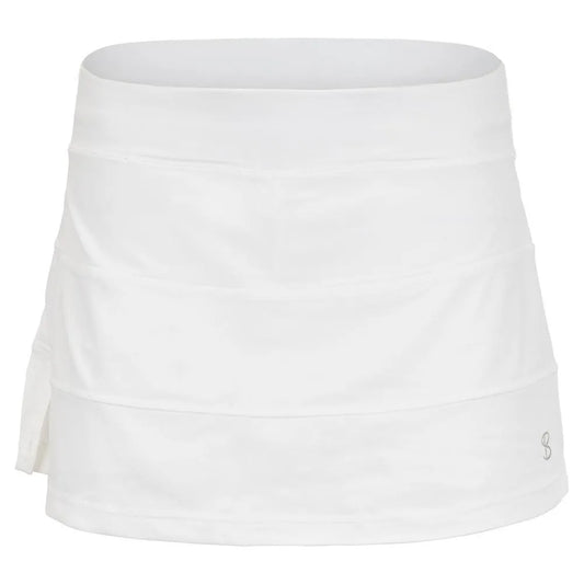 Women's UV Colors 13 Inch Tennis Skort White-Apparel-Sofibella-1957WHT-S22-1-Tennis Express