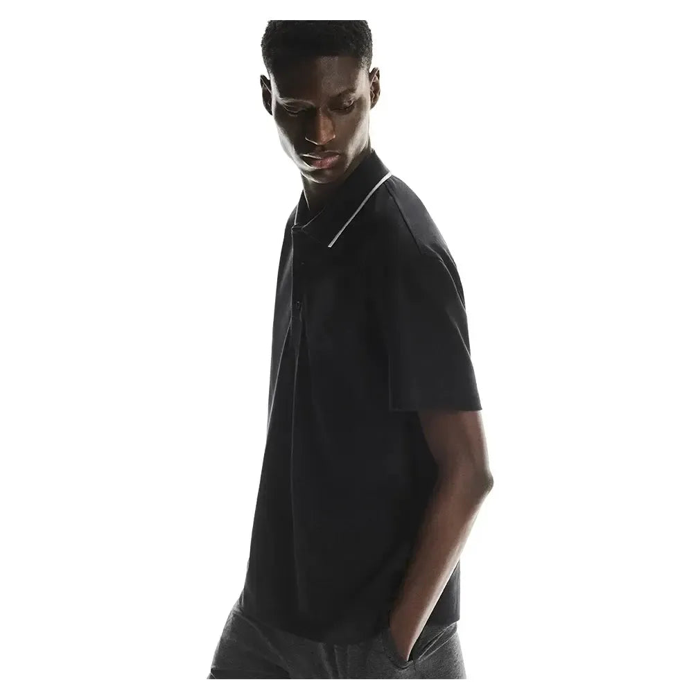 Men's Courtside Tennis Polo Black