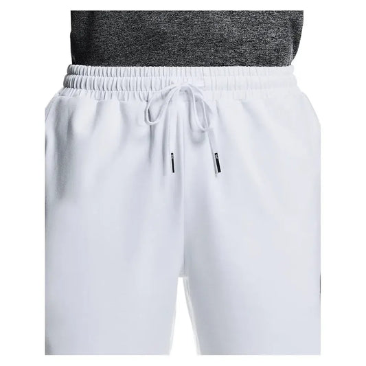 Men's Courtside 8 Inch Tennis Shorts White-Apparel-On-1MF30860069-2-Tennis Express