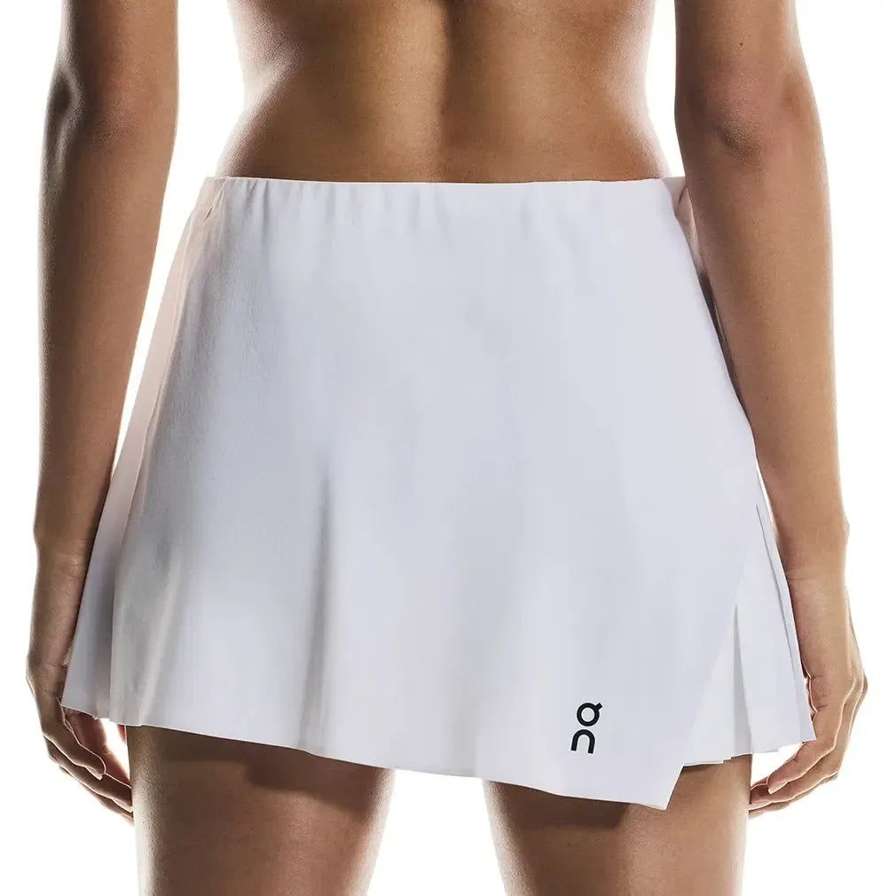 Women's Court Side Pleat Tennis Skort White