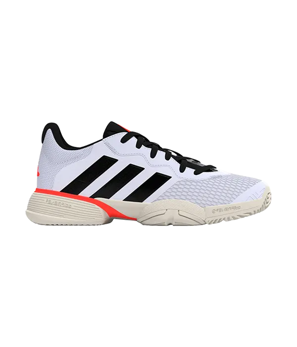 Padel Shoes Adidas Barricade Kids White Rojo