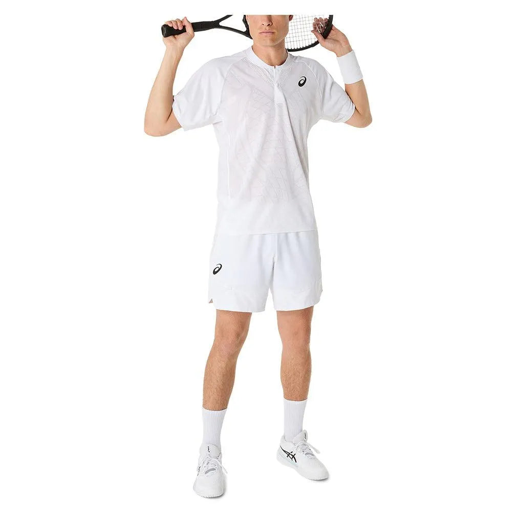 Men's Match 7 Inch Tennis Short Brilliant White