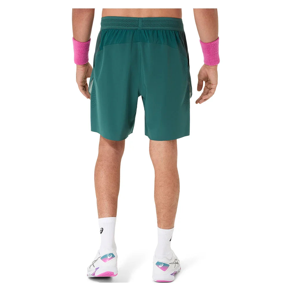 Men's Match Laser Cut 7 Inch Tennis Short Dark Neptune