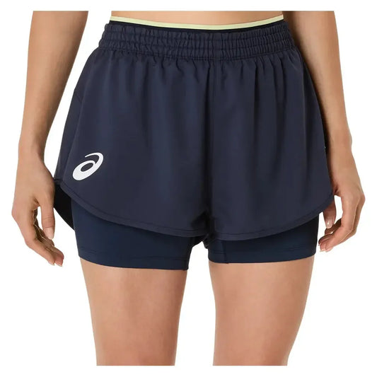 Women's Match Tennis Short Midnight-Apparel-Asics-2042A352-400U25-3-Tennis Express