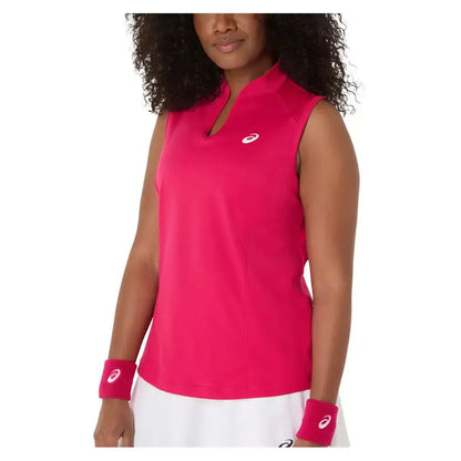 Women's Court Tennis Tank Bright Rose-Apparel-Asics-2042A370_702-Tennis Express
