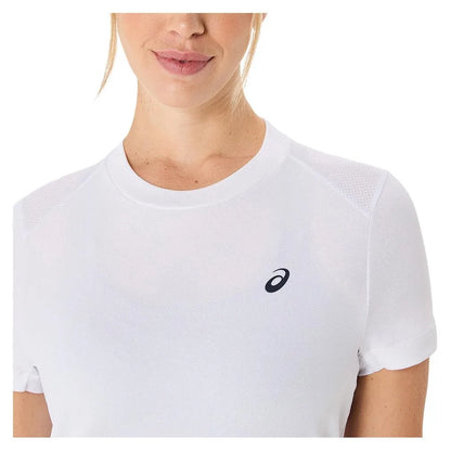 Women's Court Short Sleeve Tennis Top Brilliant White