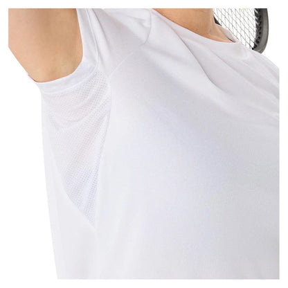 Women's Court Short Sleeve Tennis Top Brilliant White